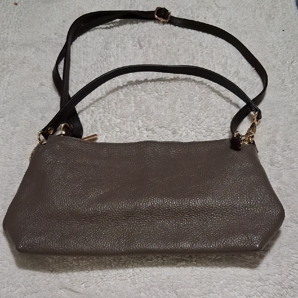 Valentina Dark Brown Leather Shoulder Bag